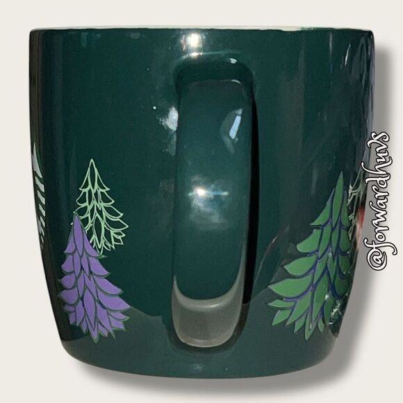 18 oz Starbucks Dark Green Ceramic Mug - Picture 6 of 8